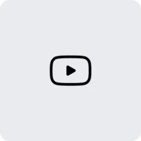 Ein grauer Hintergrund mit einem stilisierten YouTube-Logo in Form eines abgerundeten Rechtecks, das einen Play-Button zeigt.